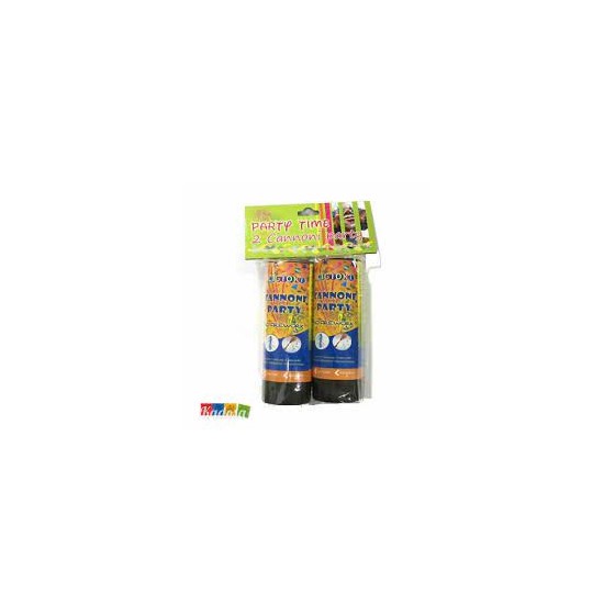 Cannone sparacoriandoli mini da interno - Blister 2 pezzi