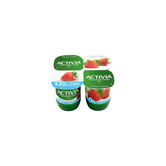 DANONE YOGURT ACTIVIA 0,1 FRAGOLA 125X4