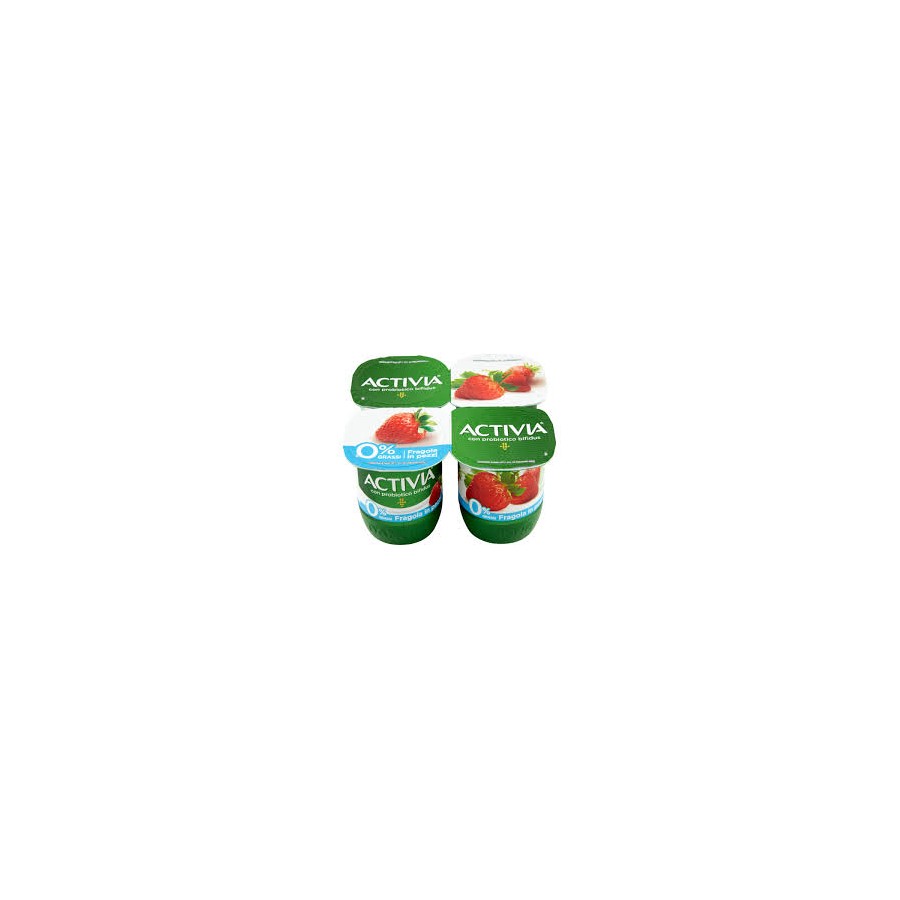 DANONE YOGURT ACTIVIA 0,1 FRAGOLA 125X4