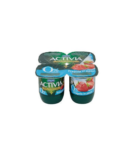 DANONE YOGURT ACTIVIA 0,1 FRAGOLA 125X4