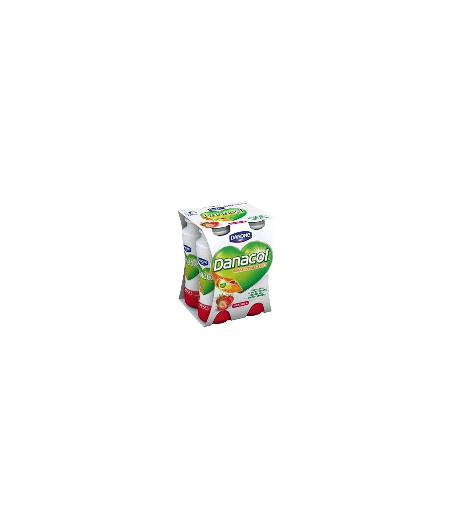 DANONE DANACOL YOGURT FRAGOLA GR.100X4