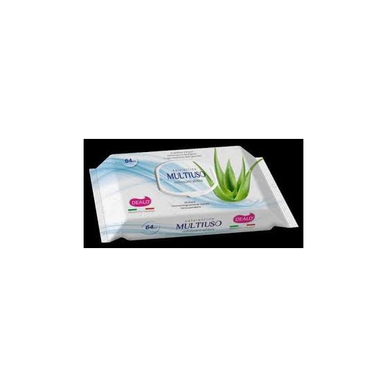 dealo salviettine multiuso 64pz.rinfrescanti all'aloe