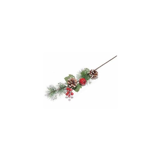 decorazioni bacche rosse e pigne