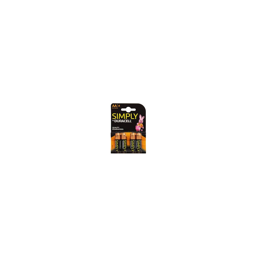 DURACELL BATTERIA SIMPLY STILO X4