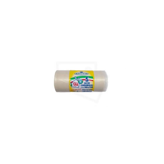 5 SACCHI SPAZZATURA 90X120