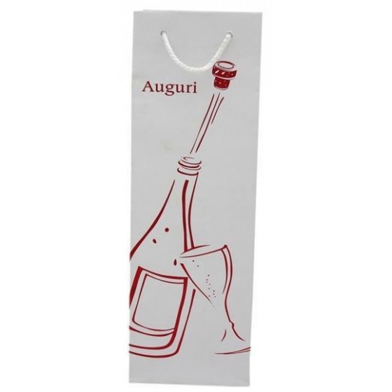 DUESSE PORTA BOTTIGLIE  CARTA  BIANCO