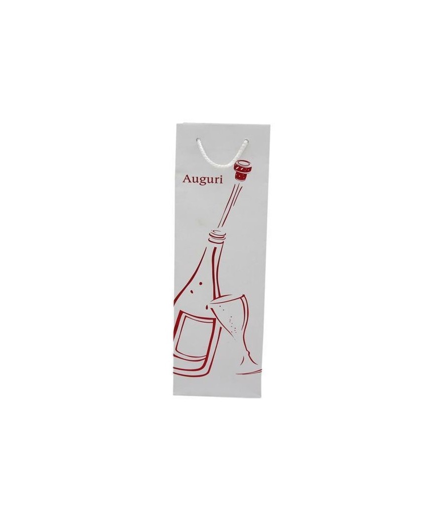 DUESSE PORTA BOTTIGLIE  CARTA  BIANCO