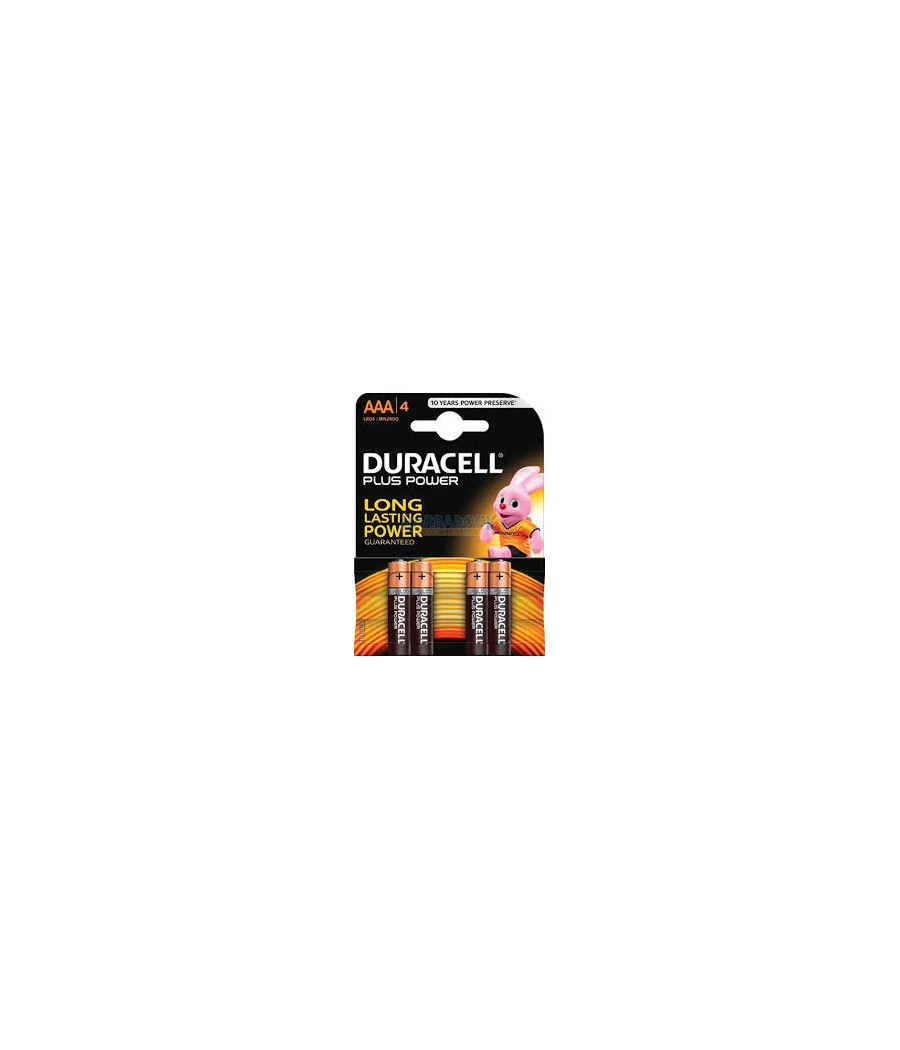 DURACELL BATTERIA PLUS POWER MINISTILO X 4