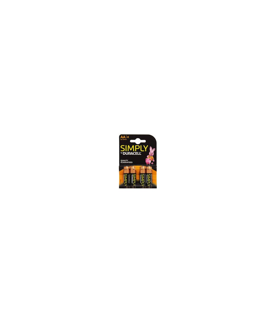 DURACELL BATTERIA SIMPLY STILO X4