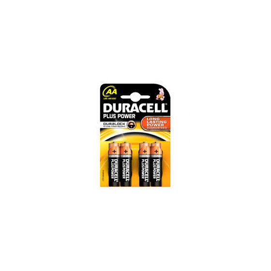 DURACELL BATTERIA PLUS POWER STILO X4