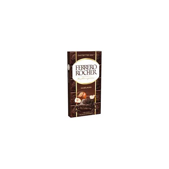 Ferrero Rocher Dark - tavoletta FONDENTE NOCCIOLE GR 90