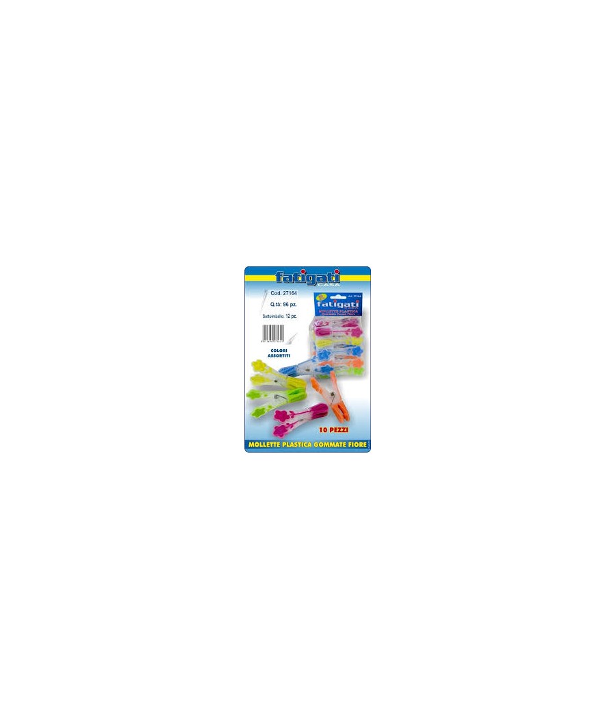 FATIGATI 10 MOLLETTE PLASTICA
