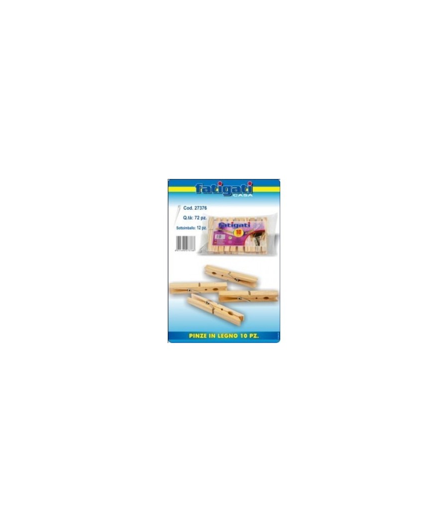FATIGATI MOLLETTE  DI LEGNO X 10
