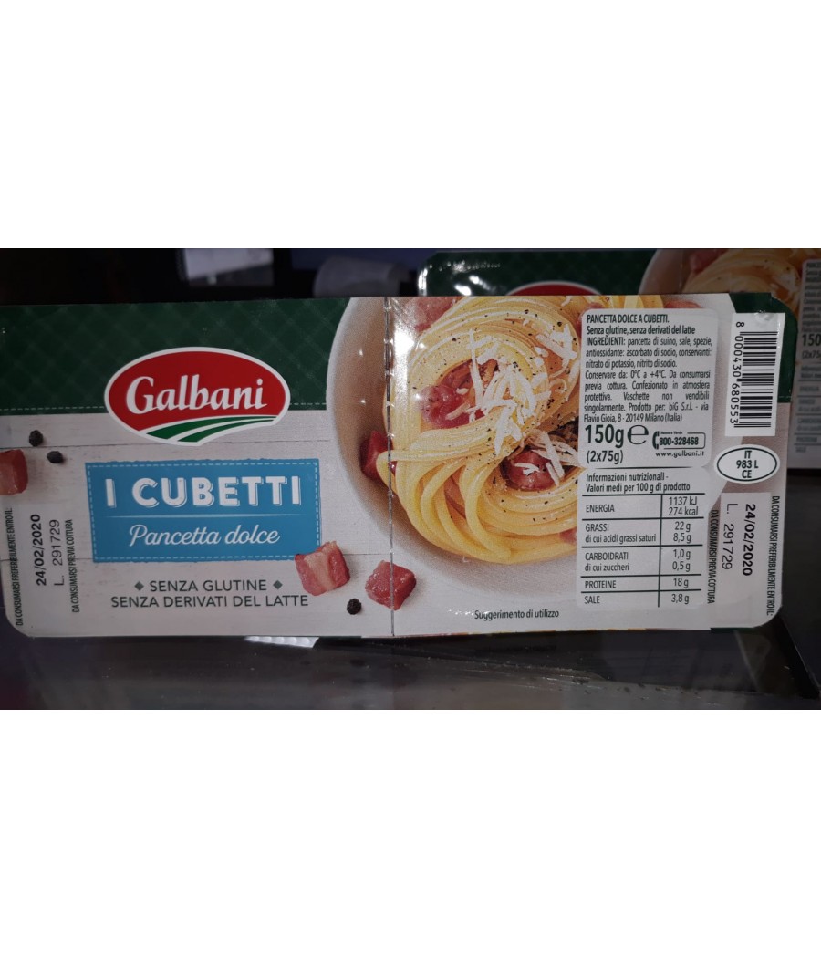 GALBANI pancetta dolce GR 150