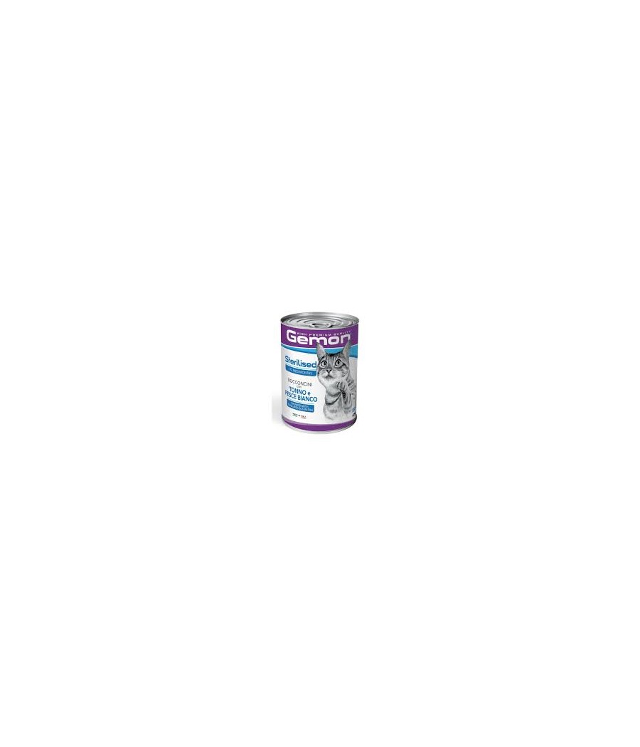 GEMON CAT BOCCONI ADULT TONNO PESCE BIANCO 415GR