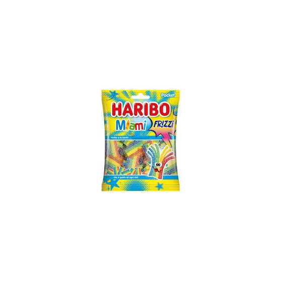 Haribo Caramelle Miami Frizzi Busta da 90 grammi