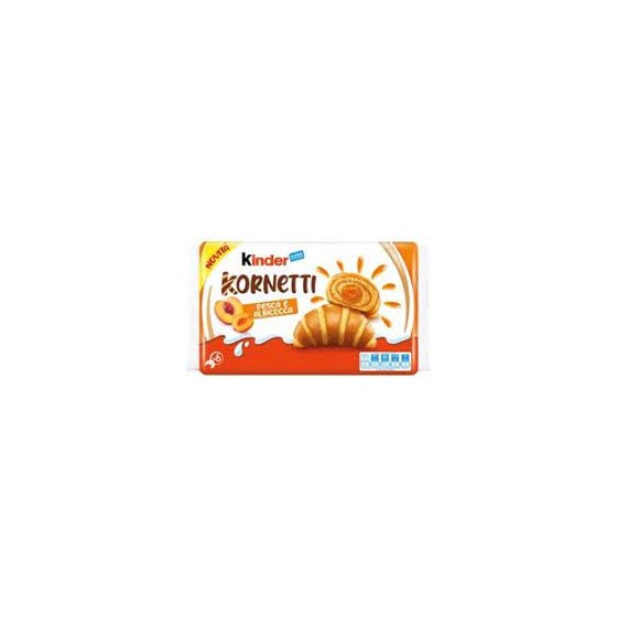 Kornetti pesca e albicocca 6 x 125gr