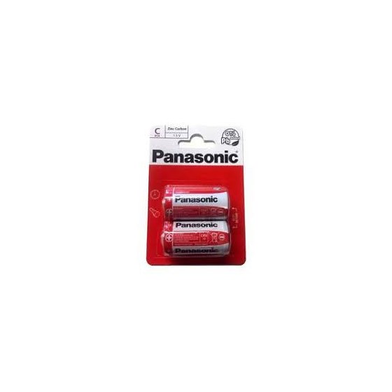 Panasonic C 1.5V Zinc Carbon Batteries x 2pk