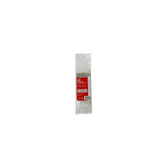L.BRICO FASCETTE BIAN SP. 4,8x350mm 40pz