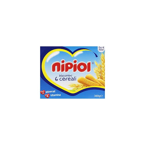 NIPIOL BISCOTTO 6 CEREALI GR.360