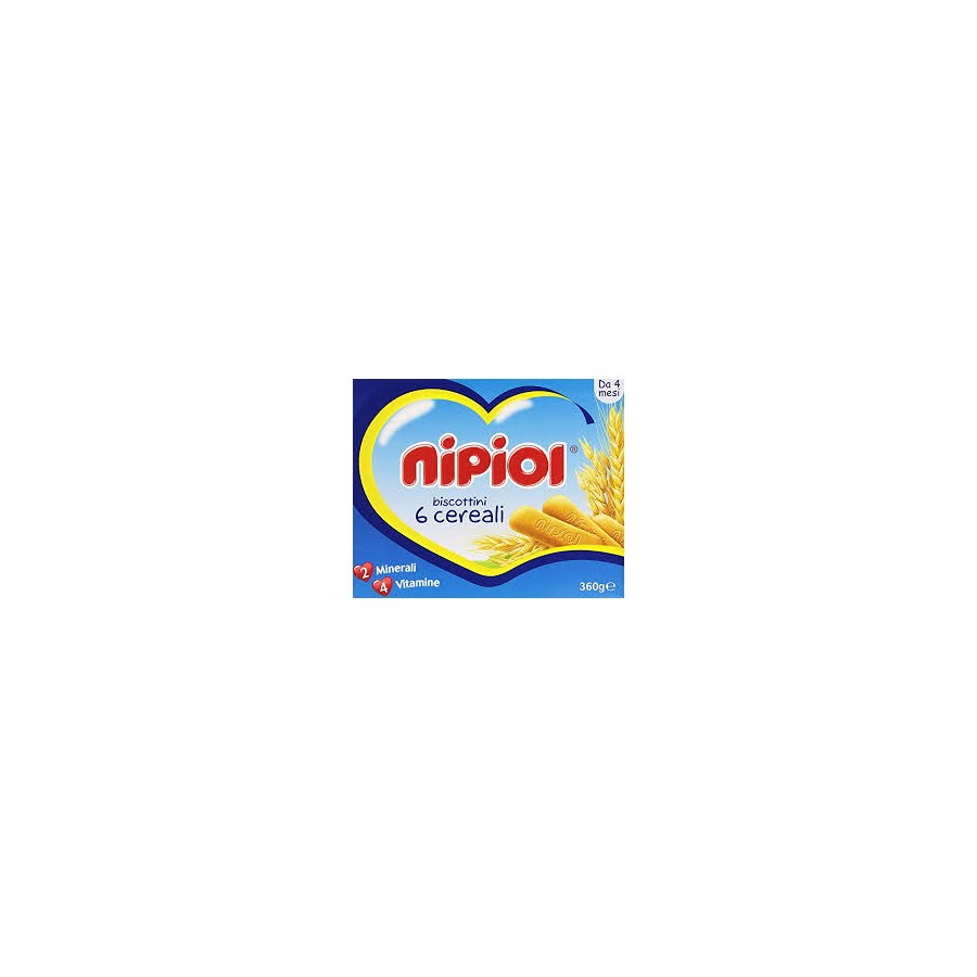 NIPIOL BISCOTTO 6 CEREALI GR.360