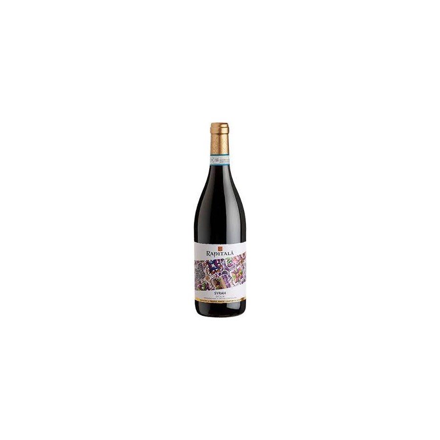 Rapitalà vino syrah cl.75 rosso doc maioliche