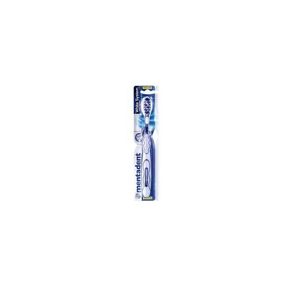 mentadent spazzolino white system