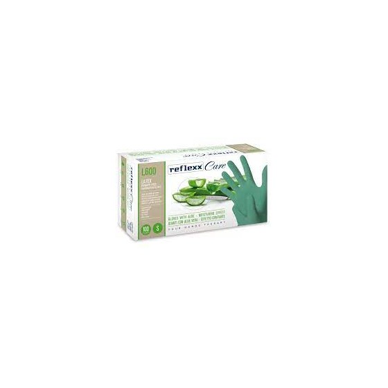 NEW MED L/POL GUANTI LATTICE 100pz ALOE VERA VERDE