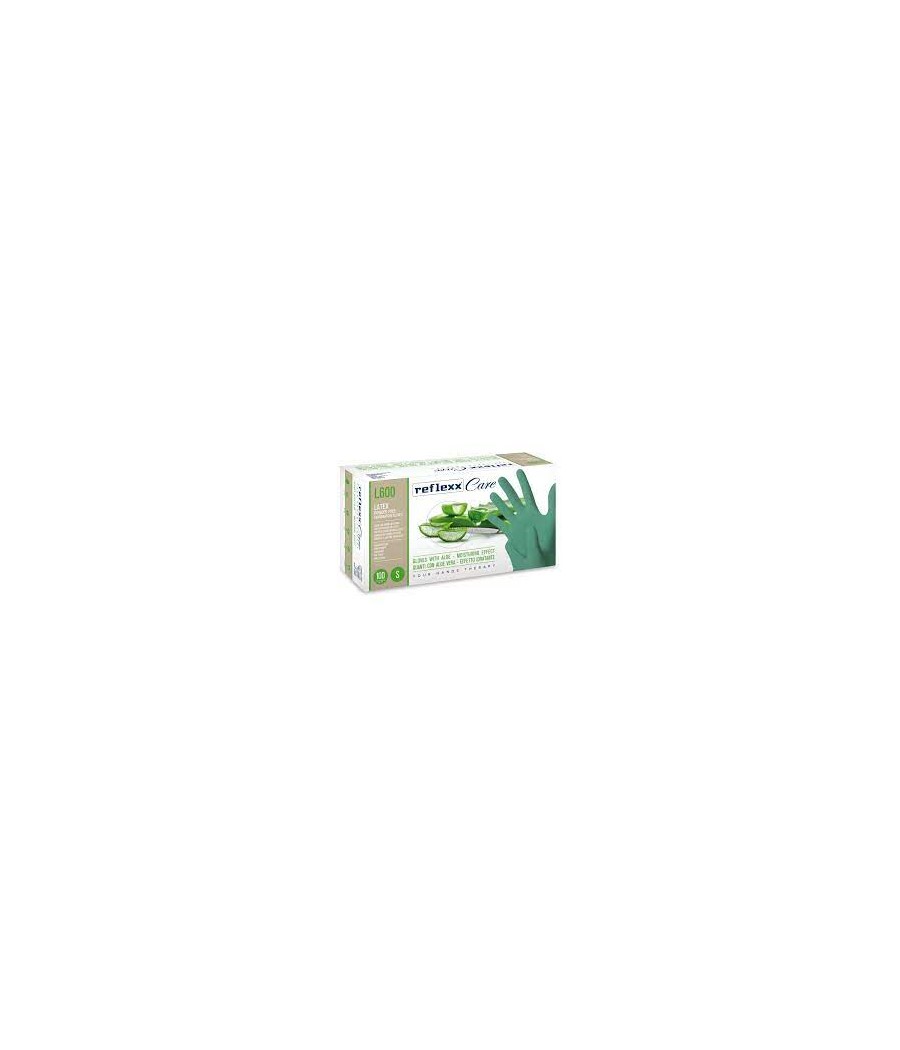 NEW MED L/POL GUANTI LATTICE 100pz ALOE VERA VERDE