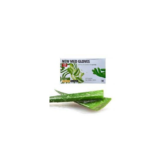 NEW MED M/POL GUANTI LATTICE 100 PZ ALOE VERA
