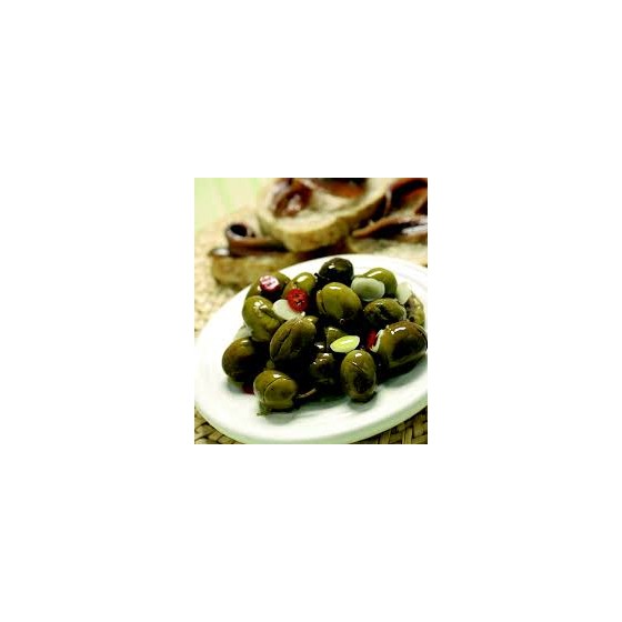 olive verdi a barchetta non condite
