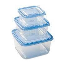 SET CONTENITORI TRIS DA FRIGO QUADRATI 0.5 -1.5 - 2.5