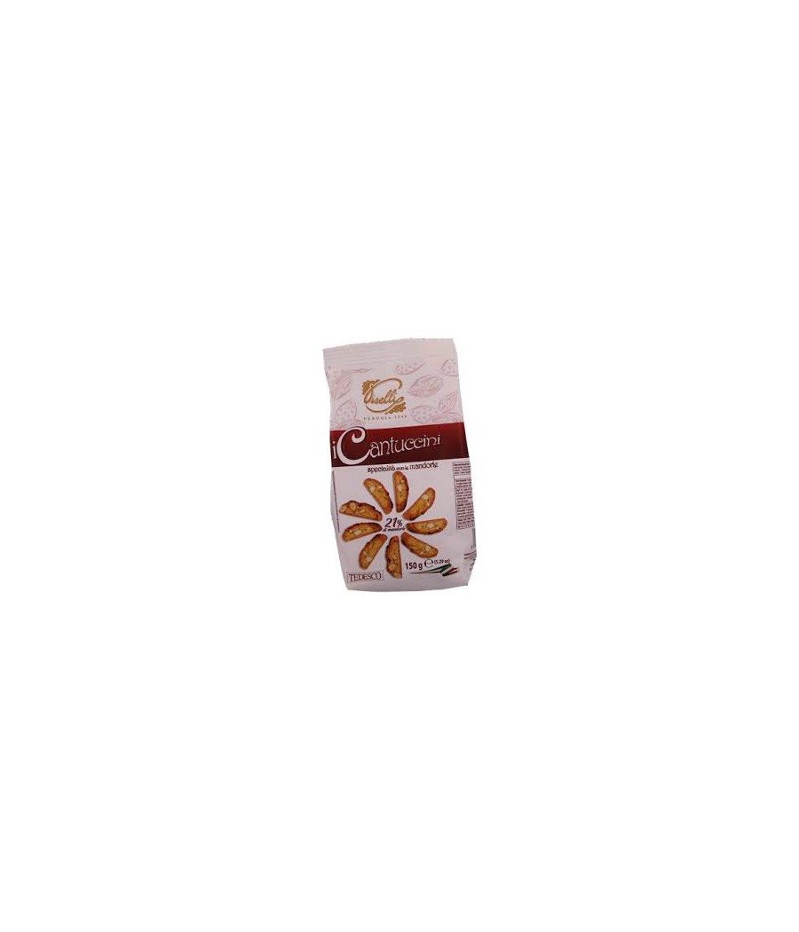 PISELLI CANTUCCINI MANDORLE 21% GR.150