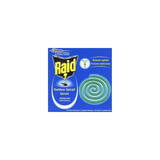 RAID SPIRALI ANTIZANZARE X 10