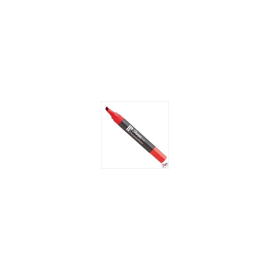 sharpie  pennarello w10 punta scalpello  rosso