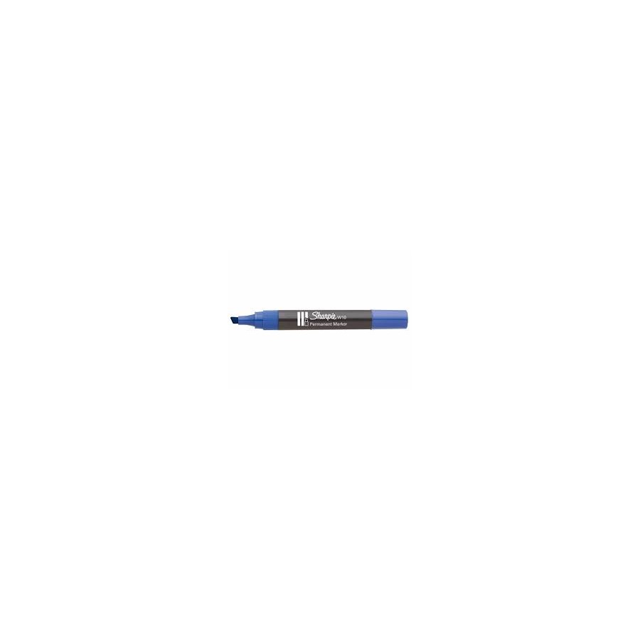 sharpie pennarello w10 punta scalpello  blu