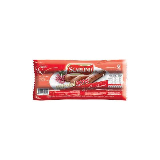 SCARLINO Wurstel BOYS Puro Suino 3 pz. 250 gr