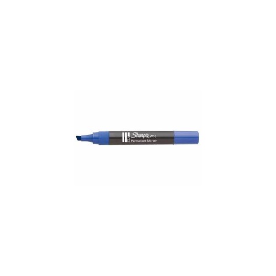 sharpie pennarello w10 punta scalpello  blu