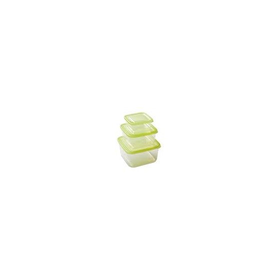 SET CONTENITORI TRIS DA FRIGO QUADRATI 0.5 -1.5 - 2.5