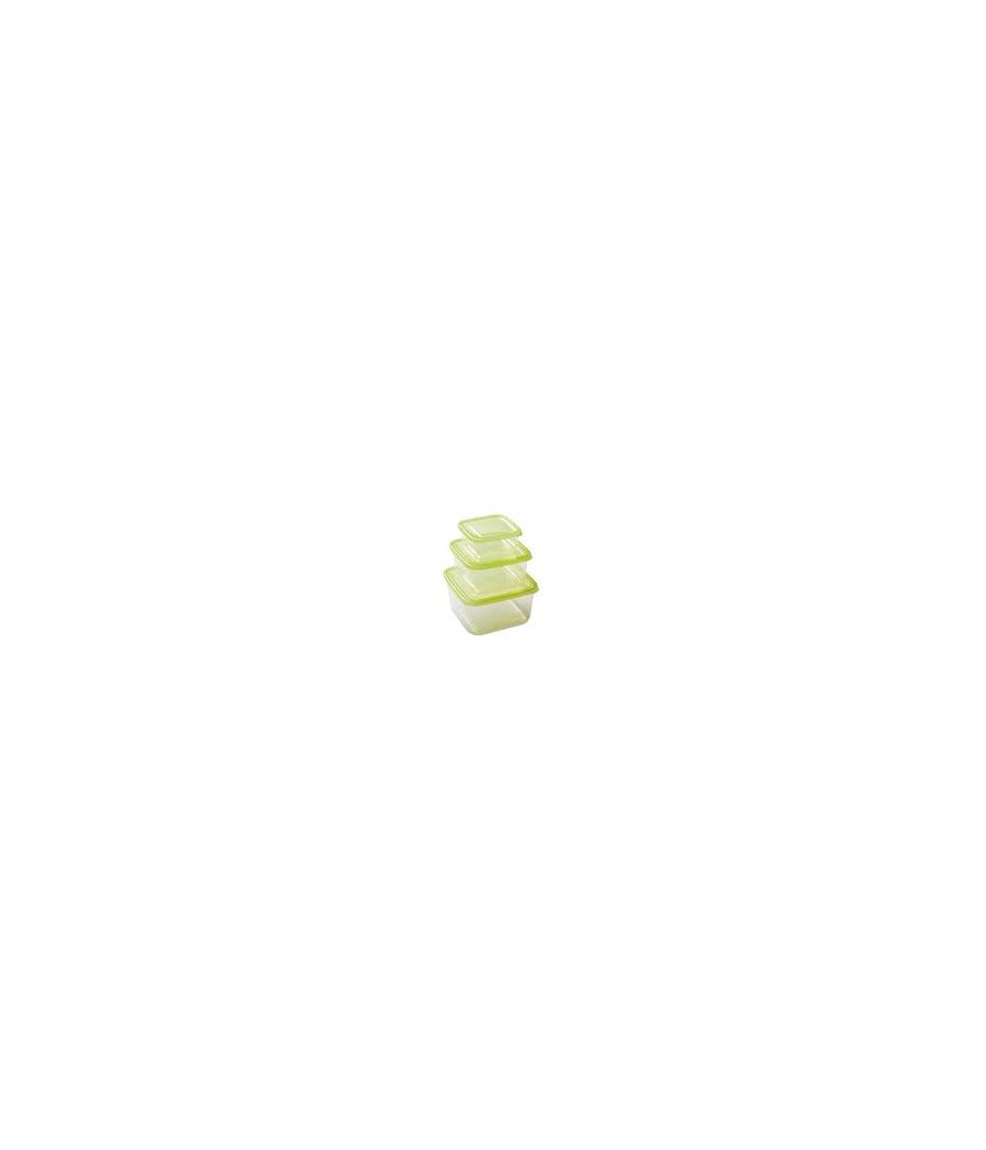 SET CONTENITORI TRIS DA FRIGO QUADRATI 0.5 -1.5 - 2.5