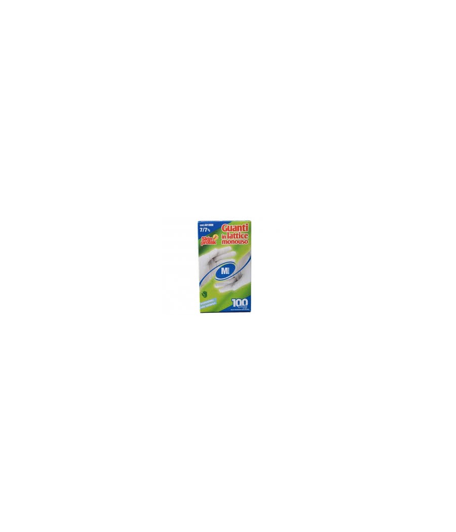 Skin protek 100pz guanti lattice