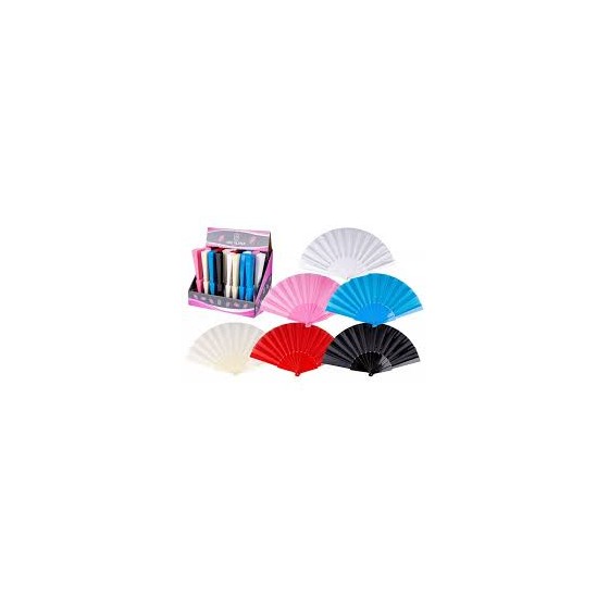 VENTAGLIO PLASTICA+TESSUTO 23cm