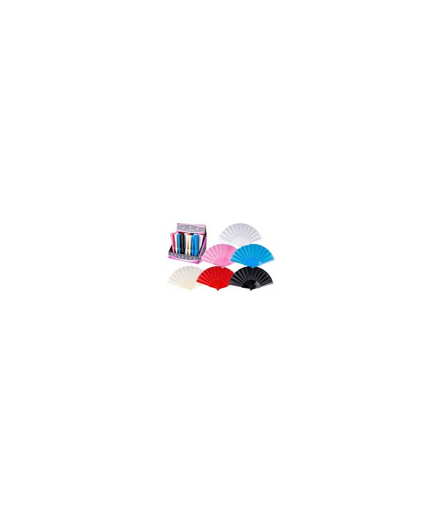 VENTAGLIO PLASTICA+TESSUTO 23cm